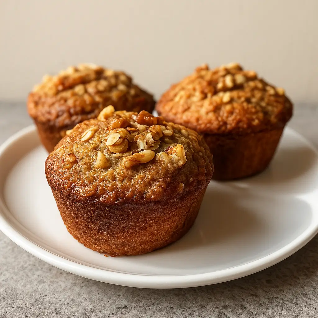 Banana Oatmeal Muffins (No Flour, No Sugar) – Healthy & Easy Breakfast