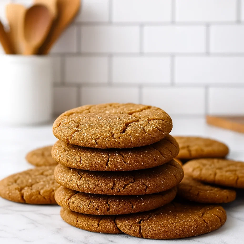 Bakery Style Molasses Cookies soft chewy recipe