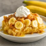 Banana Bread Cobbler Recipe with ice cream
