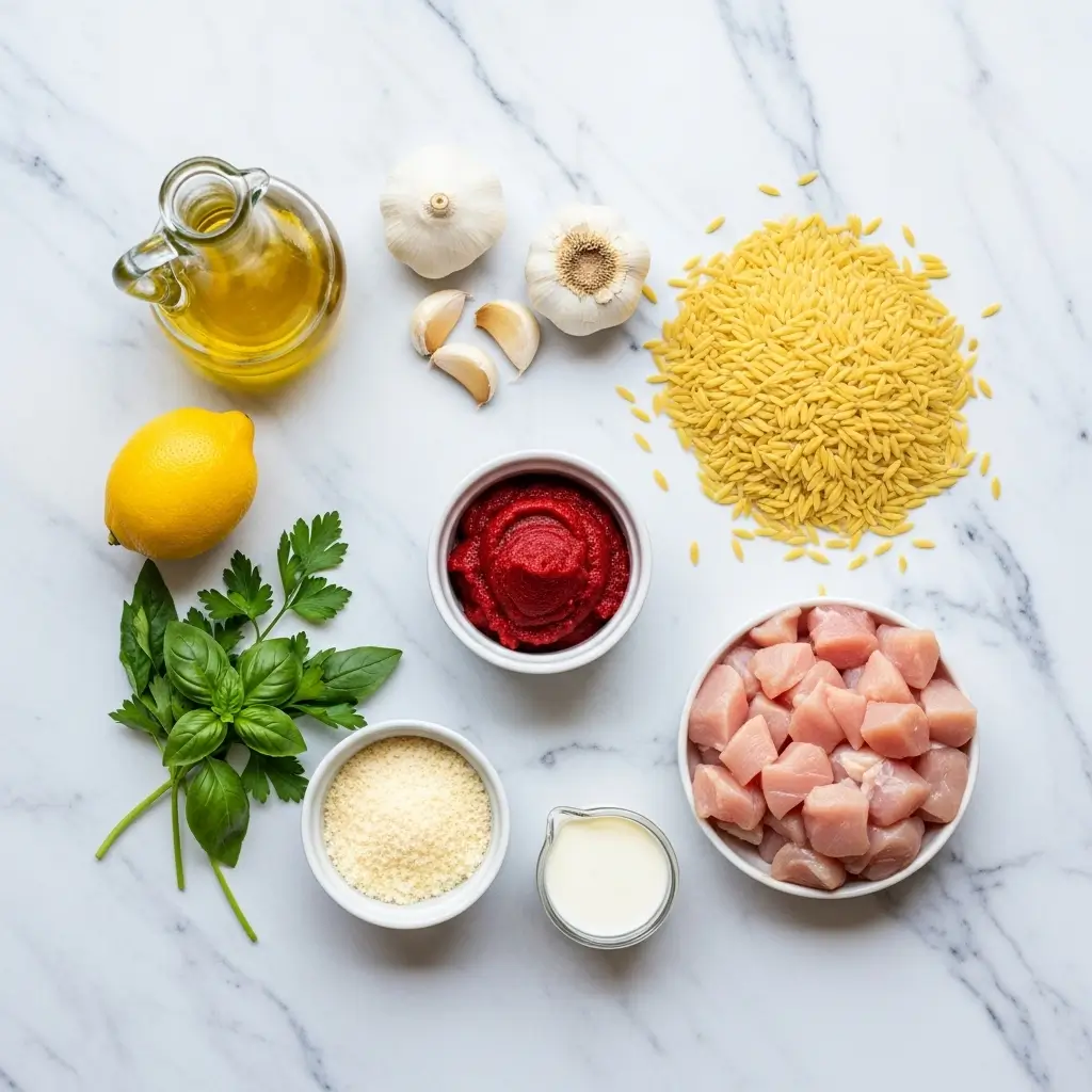 Chicken Orzo Tomato Soup Ingredients