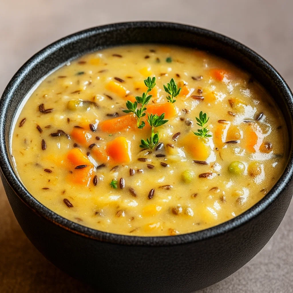 Cozy Autumn Wild Rice Soup
