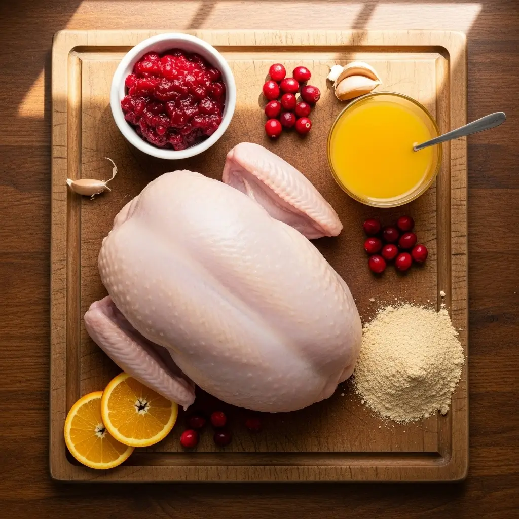 Ingredients for Cranberry Crockpot Turkey Breast with Gravy