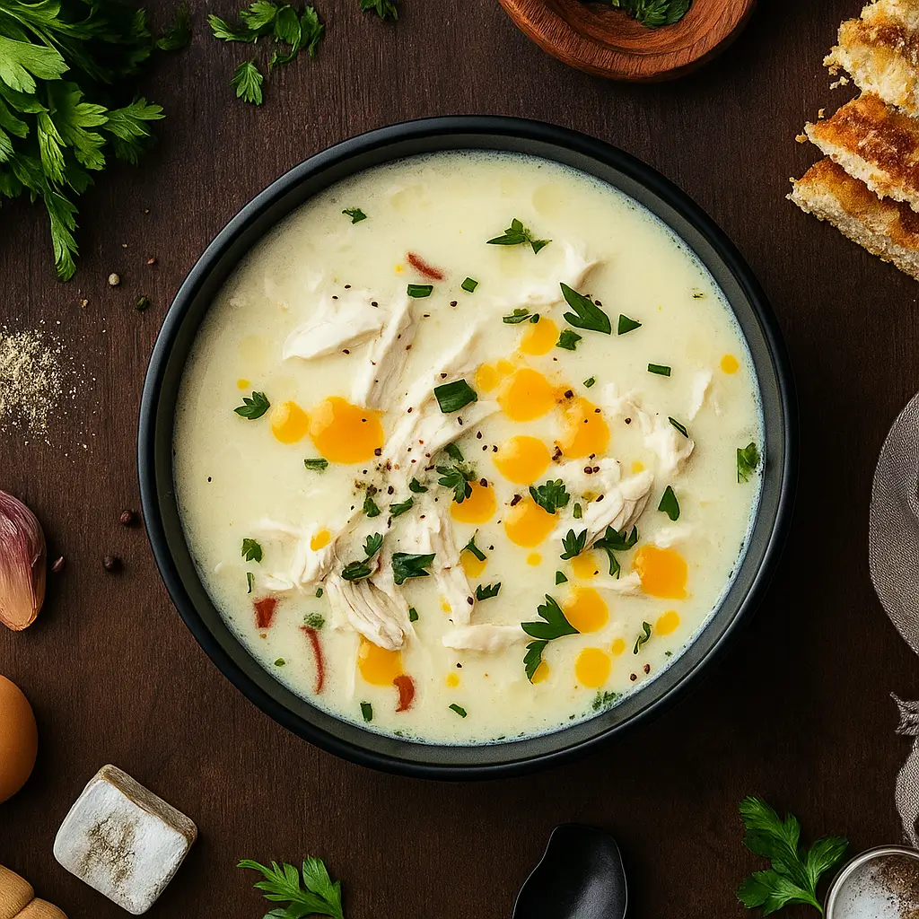 Creamy Crack Chicken Soup with bacon and cheese