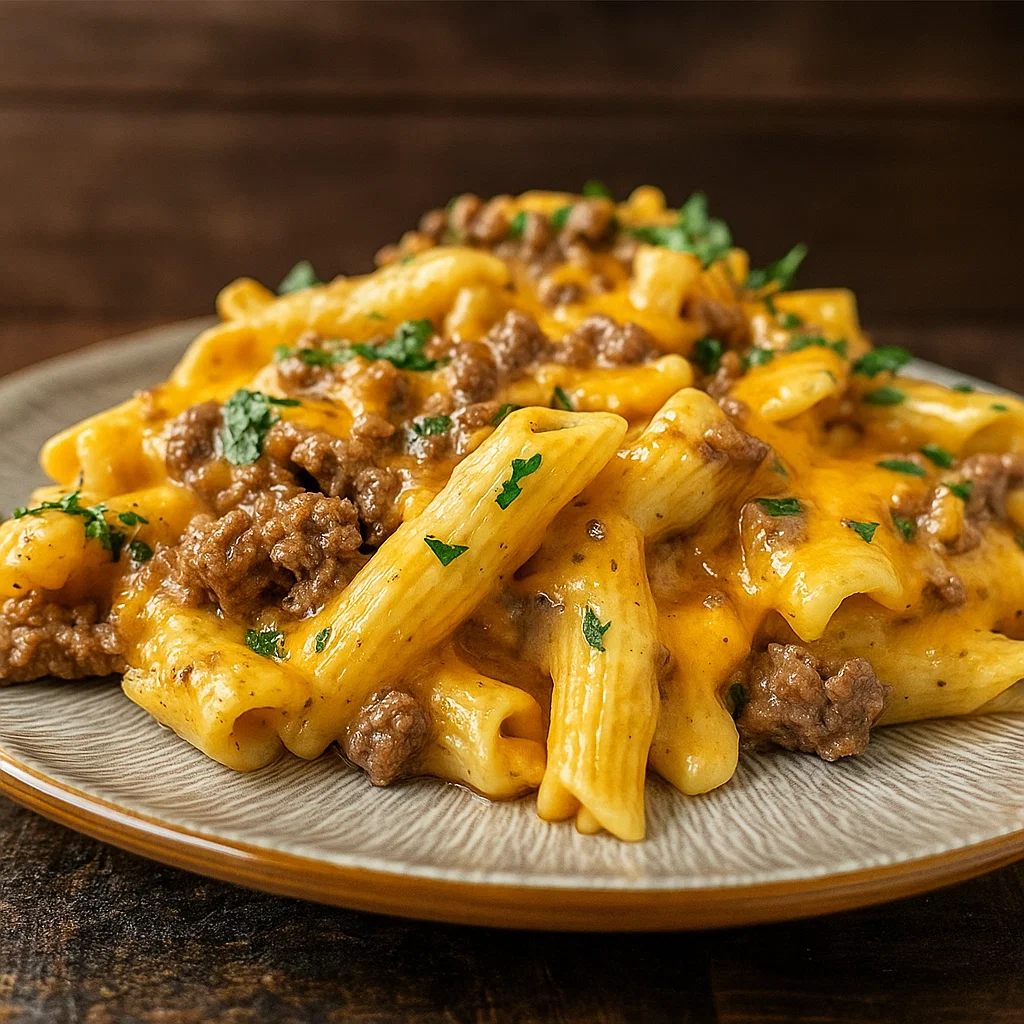 creamy-crockpot-cheesy-ranch-beef-pasta-recipe