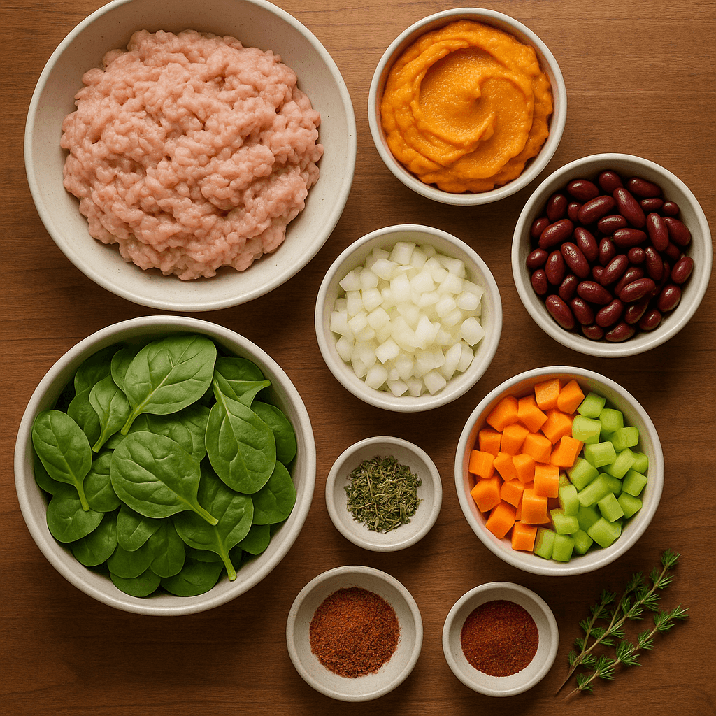 Ingredients for Creamy Turkey Pumpkin Chili