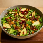 Fall Harvest Salad with pomegranate and feta