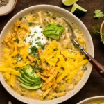 Healthy Crockpot White Chicken Chili high-protein recipe