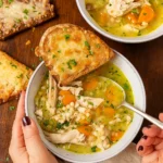 Leftover Turkey Soup with Pearl Couscous and Fresh Herbs