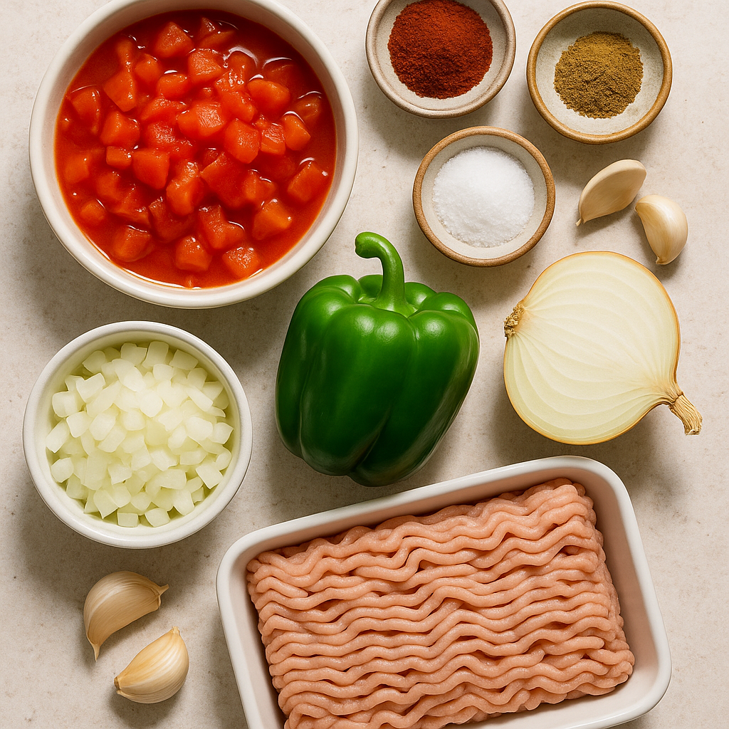 low-calorie turkey chili ingredients