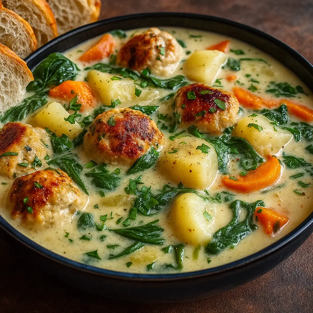 Olive Garden Chicken Gnocchi Soup creamy bowl