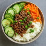 Quick & Easy Korean Ground Beef Bowl with Rice and Egg