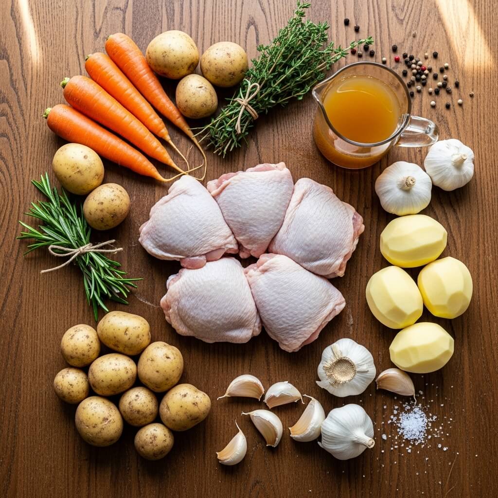 Slow Cooker Chicken Stew Recipe ingredients