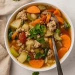 slow-cooker-ground-turkey-vegetable-soup