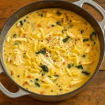 White Chicken Lasagna Soup creamy comfort bowl