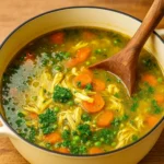 Best Anti Inflammatory Turmeric Chicken Soup in a bowl