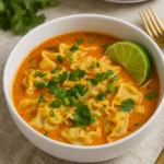 Best Curry Dumpling Soup in a coconut curry broth