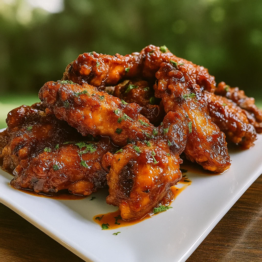 Buffalo Oven-Baked Chicken Wings with ranch and celery