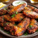 Cajun Spiced Chicken Wings crispy oven baked