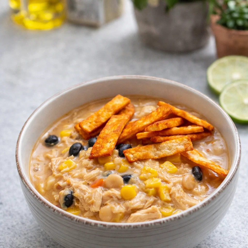 Chick Fil A Chicken Tortilla Soup recipe bowl