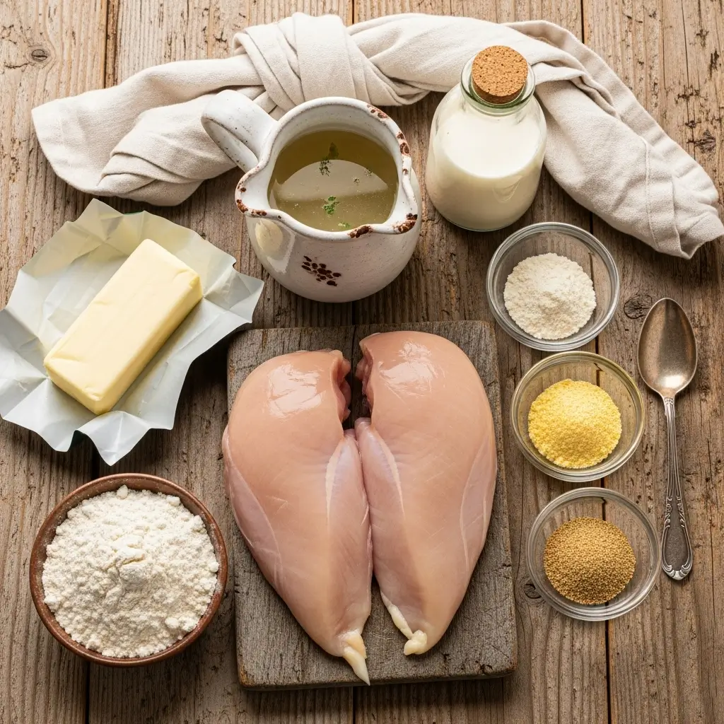 Chicken and Gravy ingredients