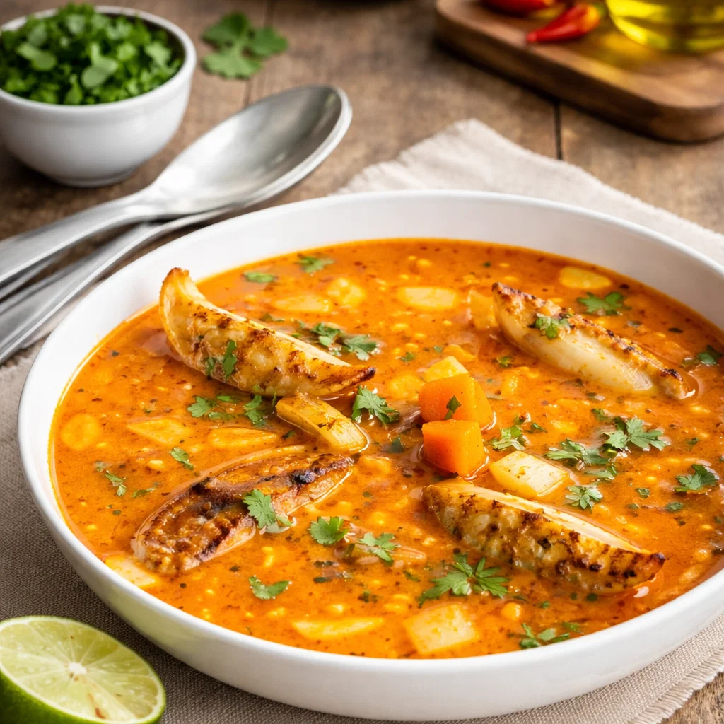 coconut-red curry dumpling soup recipe