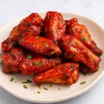 Crockpot BBQ chicken wings slow cooker recipe