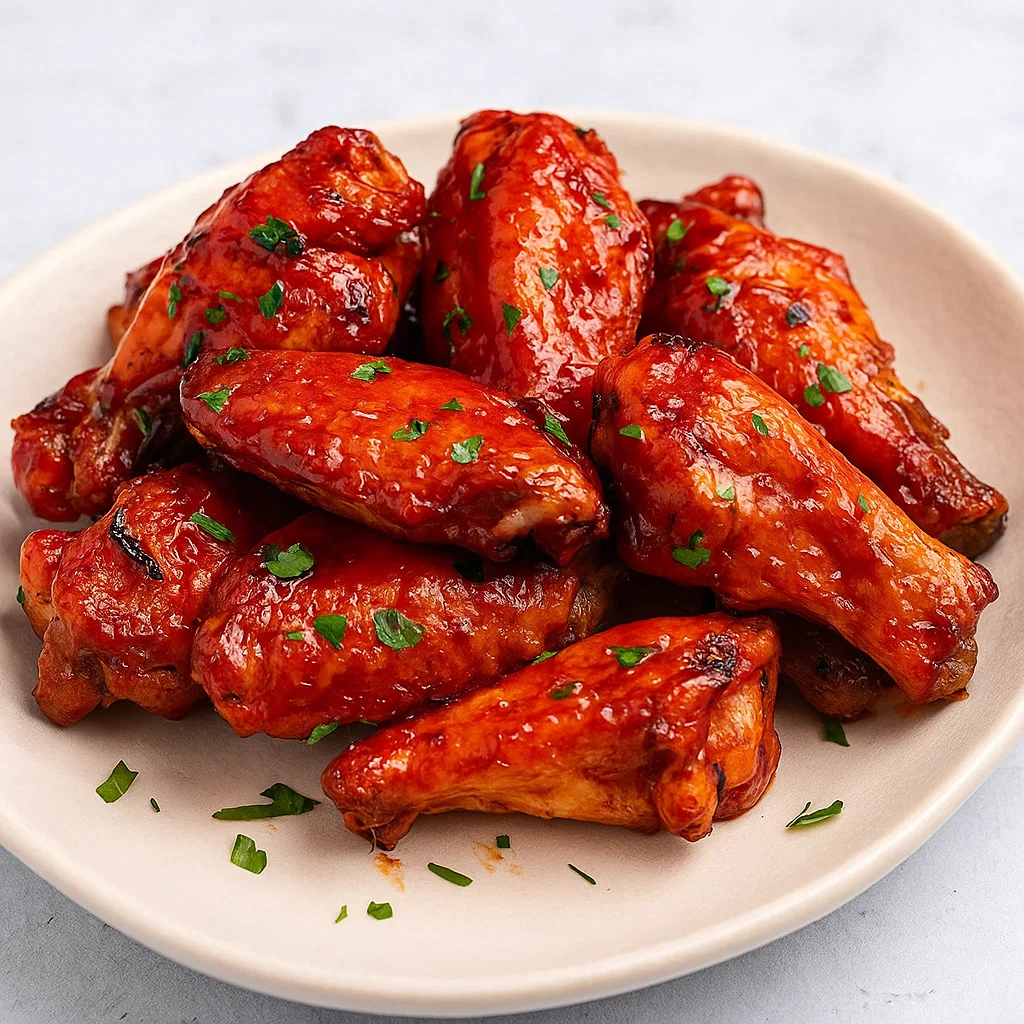 Crockpot BBQ chicken wings slow cooker recipe