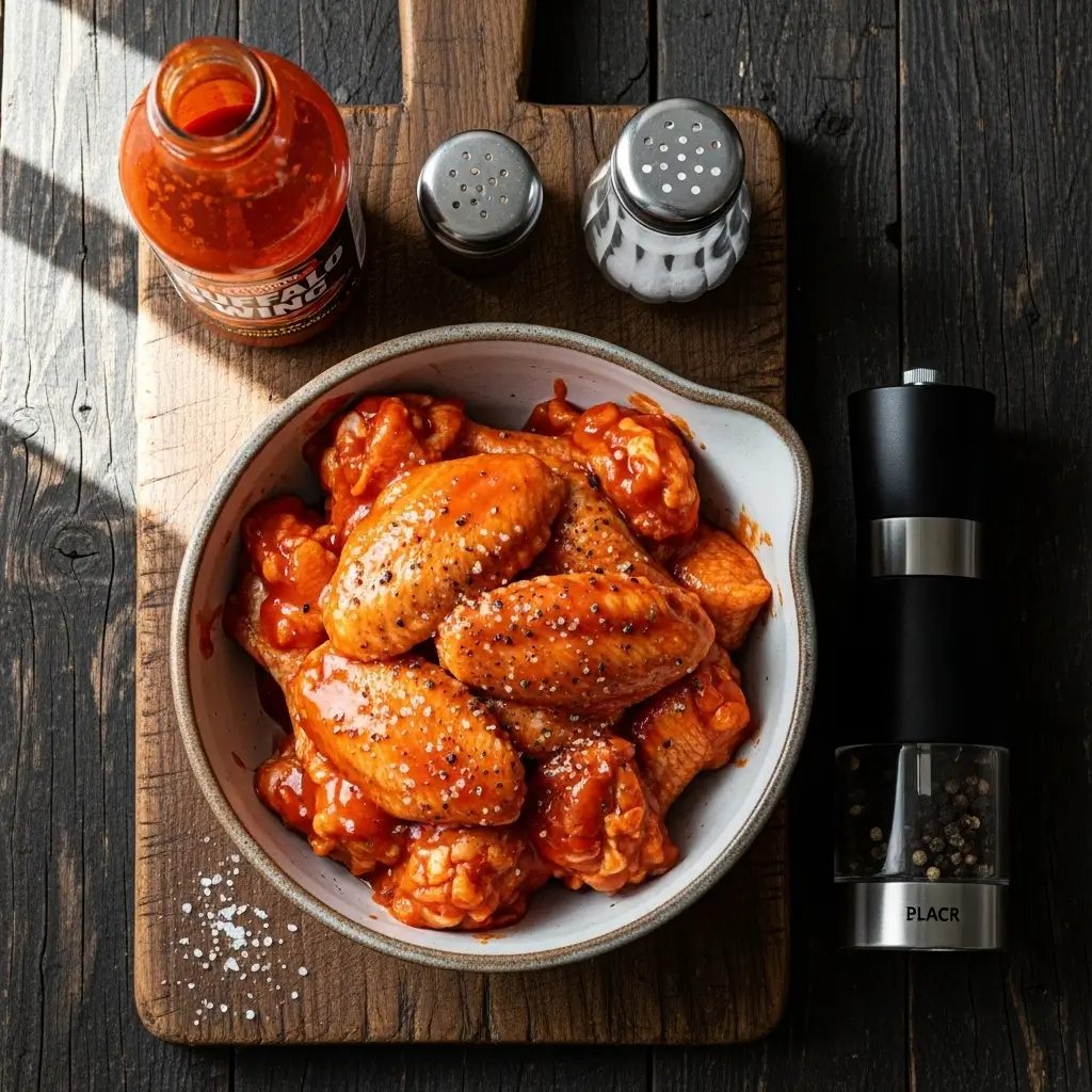 Crockpot Chicken Wings in slow cooker