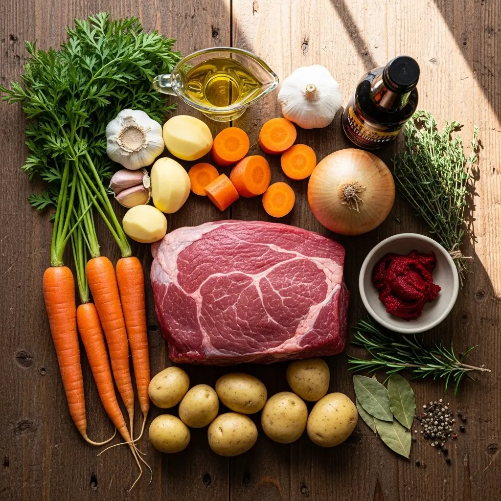 Ingredients for Dutch Oven Pot Roast