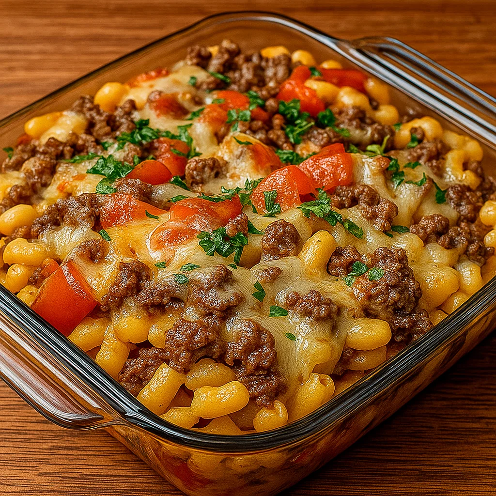 Hamburger Supreme Casserole baked dinner