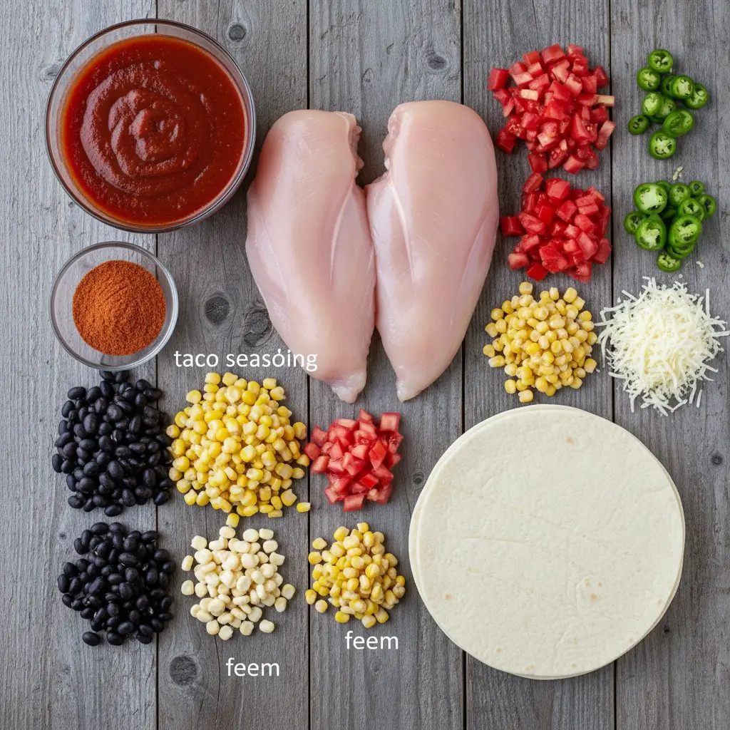 chicken-enchilada-crock-pot-ingredients