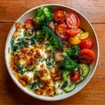 High-Protein Veggie Bake with Cottage Cheese