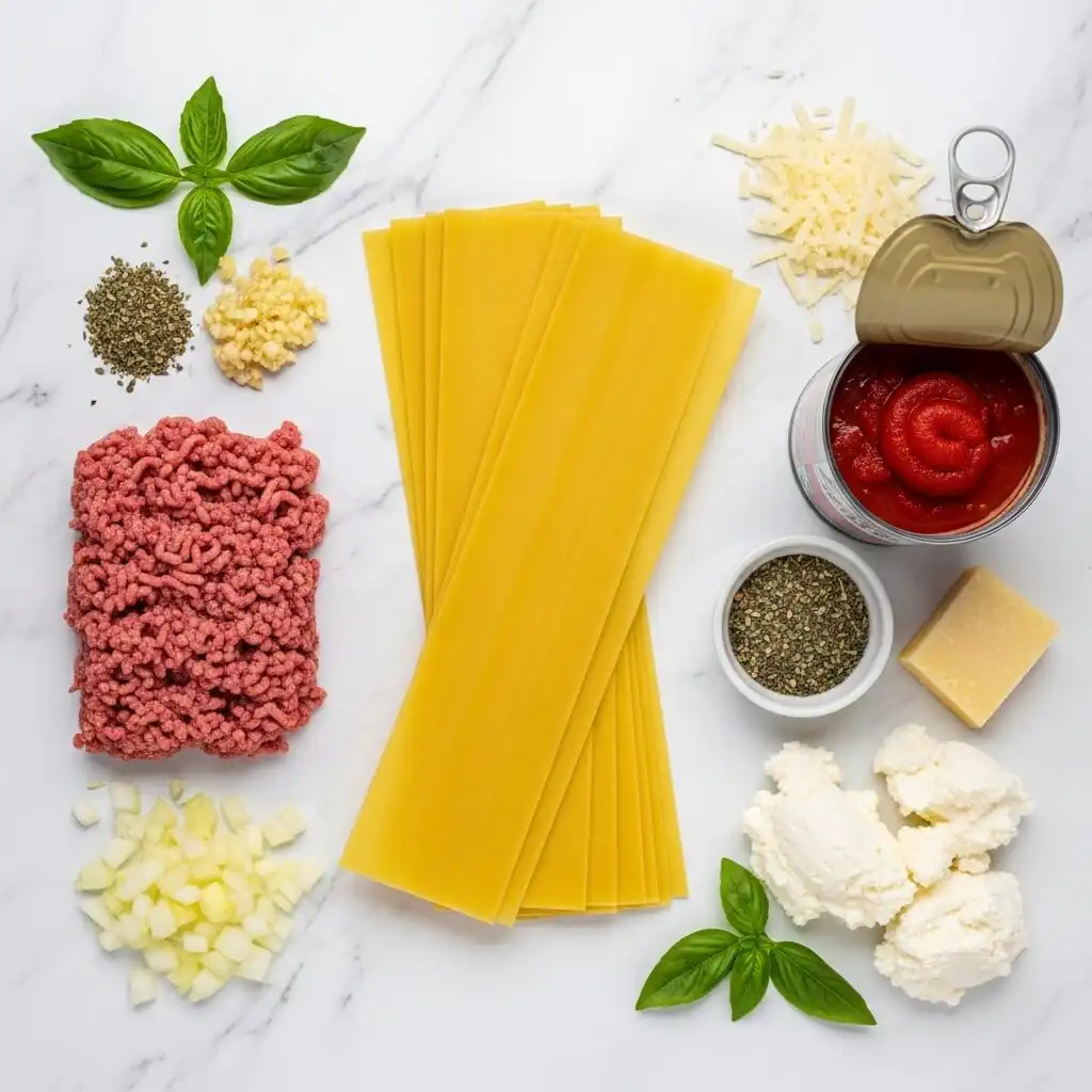 Ingredients for Irresistible Easy Lasagna Soup