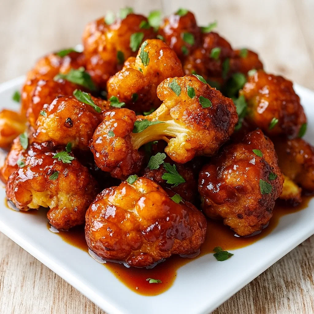 Maple Sriracha Cauliflower Bliss roasted cauliflower