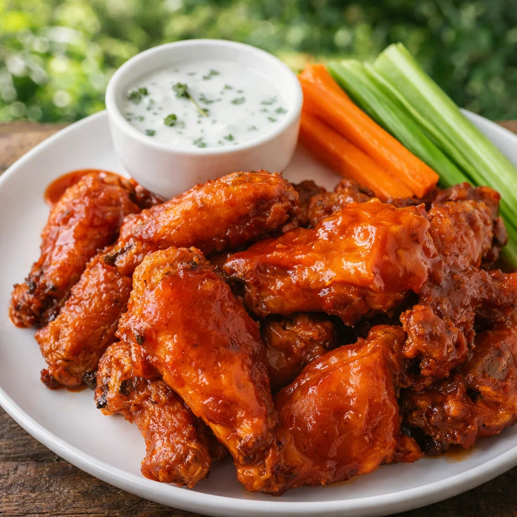 Slow Cooker Buffalo Wings with crispy finish