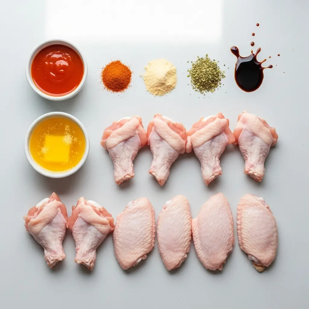 Ingredients for Slow Cooker Buffalo Wings