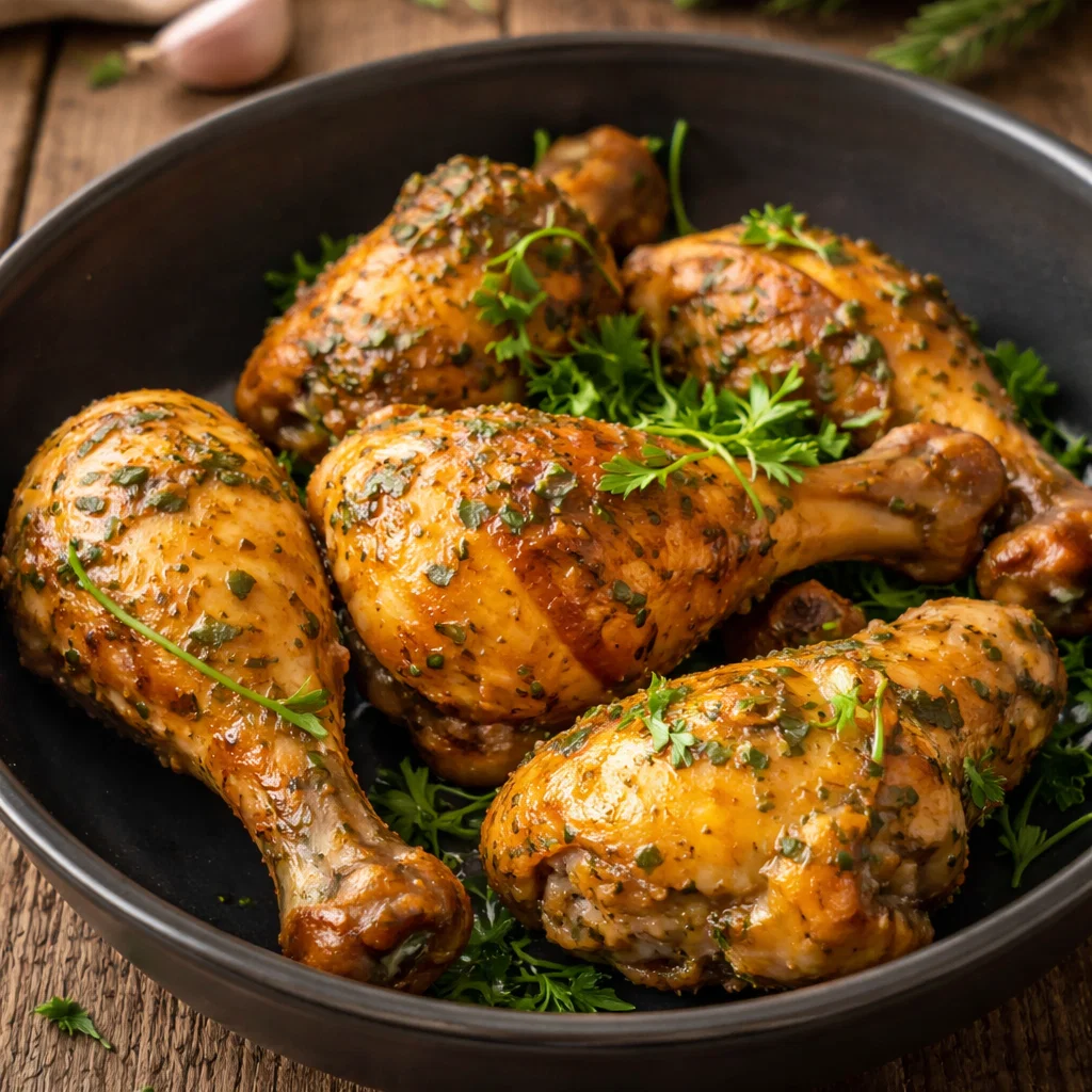 Slow Cooker Chicken Legs BBQ Glaze