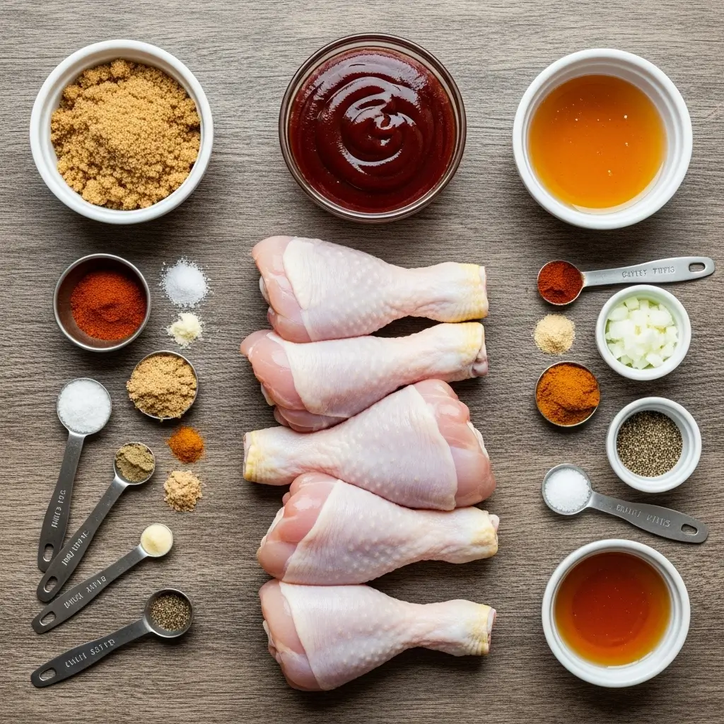 Ingredients for Slow Cooker Chicken Legs