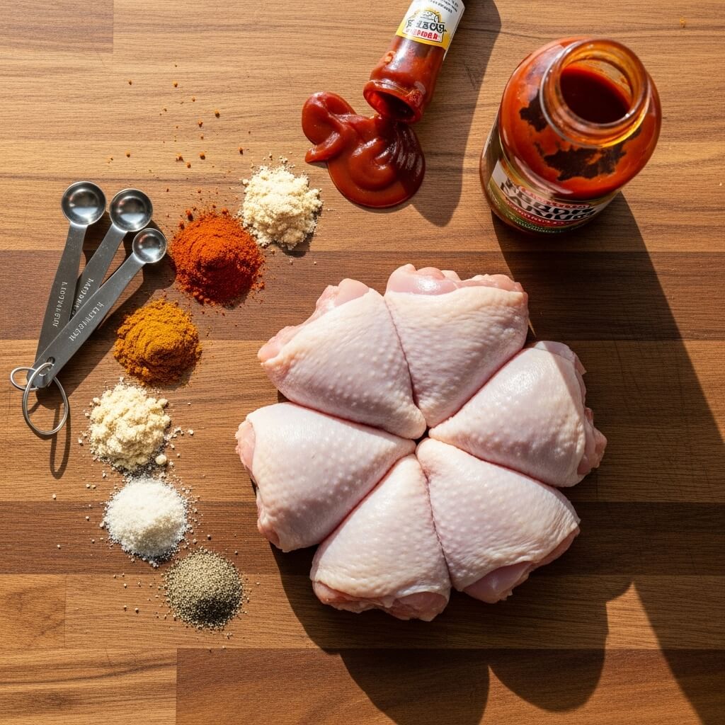 slow-cooker-chicken-quarters-ingredients