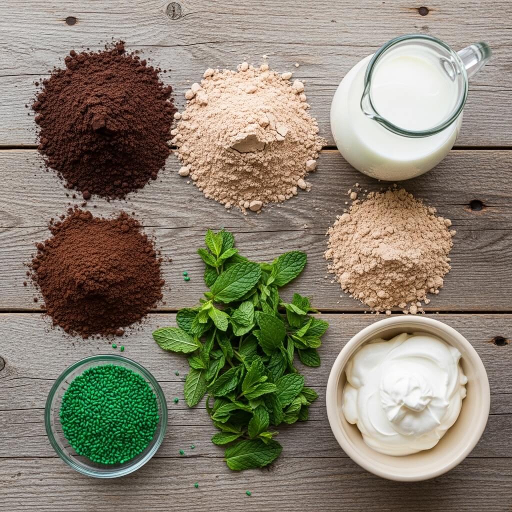 St. Patrick’s Day Brownie Trifle Ingredients