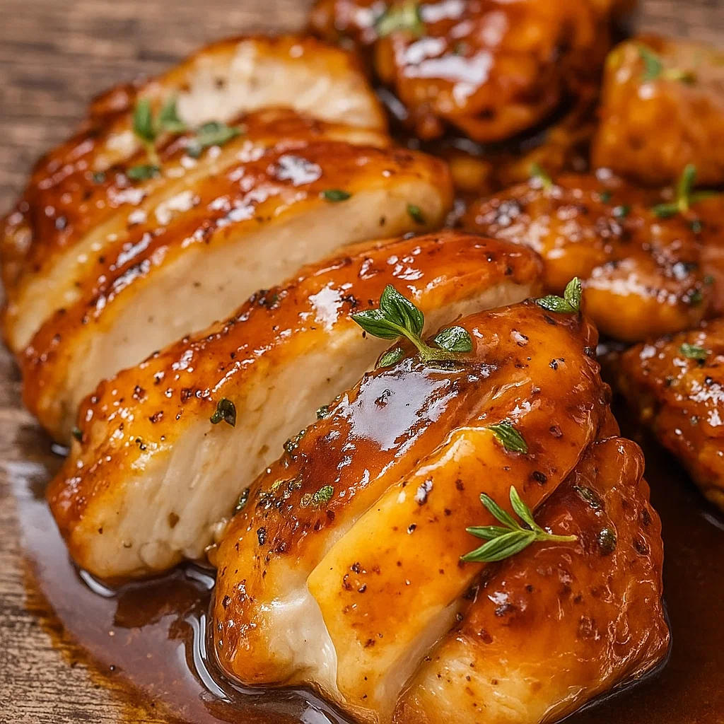 Sweet Baby Ray’s Crockpot Chicken Recipe in slow cooker with BBQ sauce
