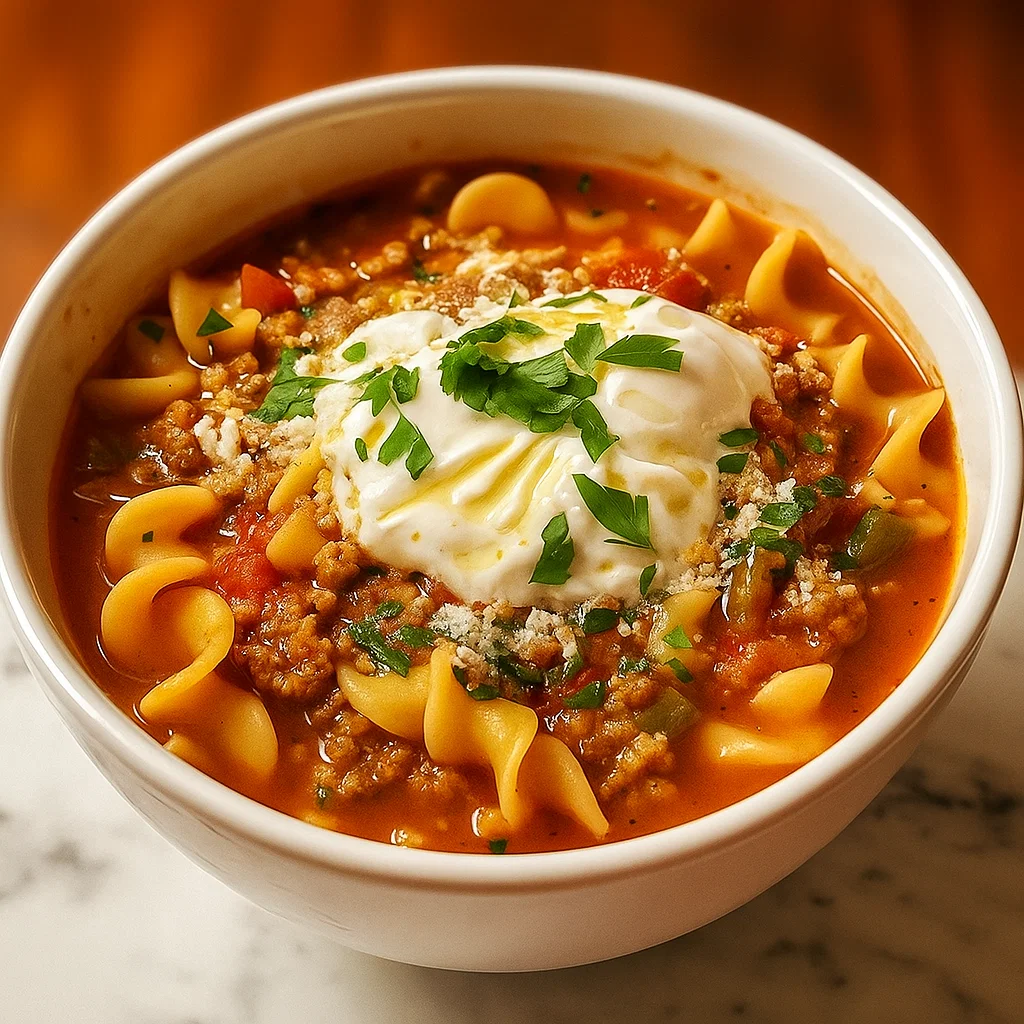 The Best Creamy Potato Soup in rustic bowl