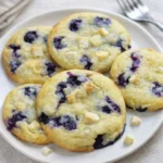 Best Ever Blueberry Cookies with jam center