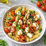 Caprese Pasta Salad with Balsamic Glaze