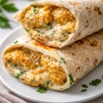 Cheesy Garlic Chicken Wraps Recipe