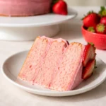 Homemade Strawberry Cake with Cream Cheese Frosting