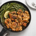 Lemon Garlic Butter Chicken and Green Beans Skillet