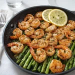 Lemon Garlic Shrimp and Asparagus Recipe