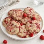 Lemon Raspberry Cookies soft chewy dessert