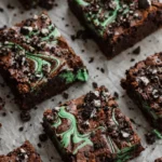 Mint Cheesecake Swirl Brownies